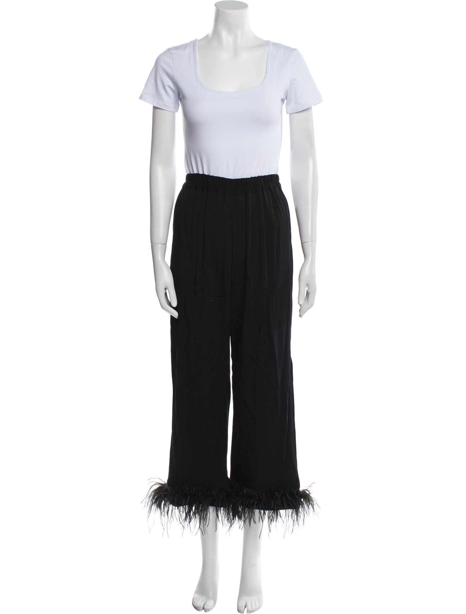 Sleeper Feather Trim Pajamas